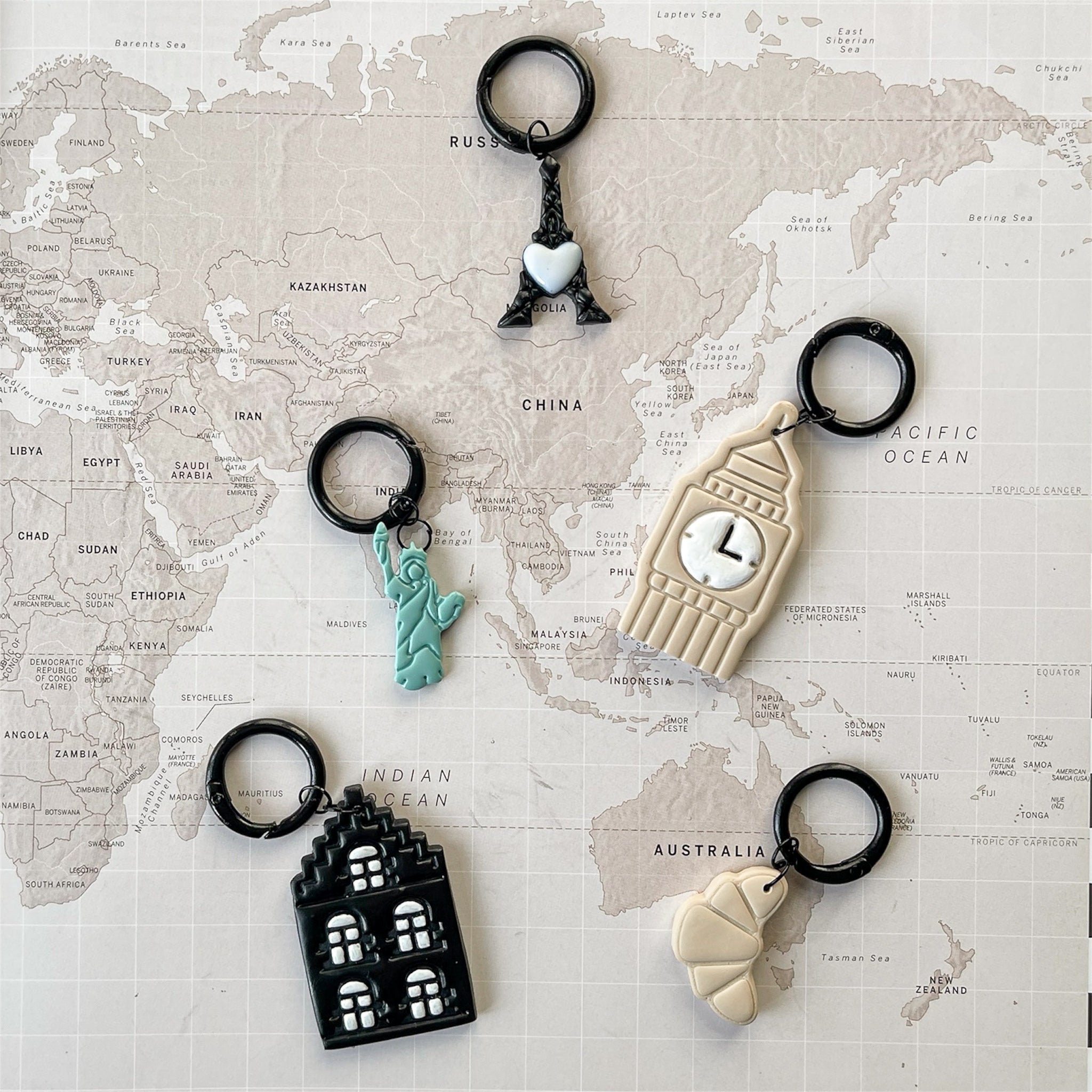 Personalised handmade dog tags collection polymer clay By Bruno Amsterdam