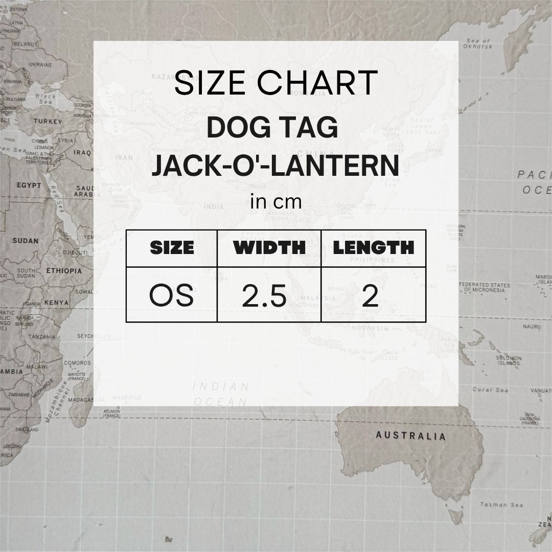 Jack-O'-Lantern Dog Tag – Handmade Personalised Dog ID Tag