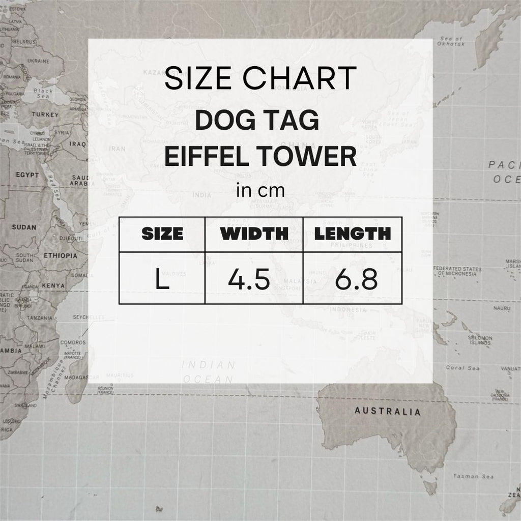 Eiffel Tower Dog Tag