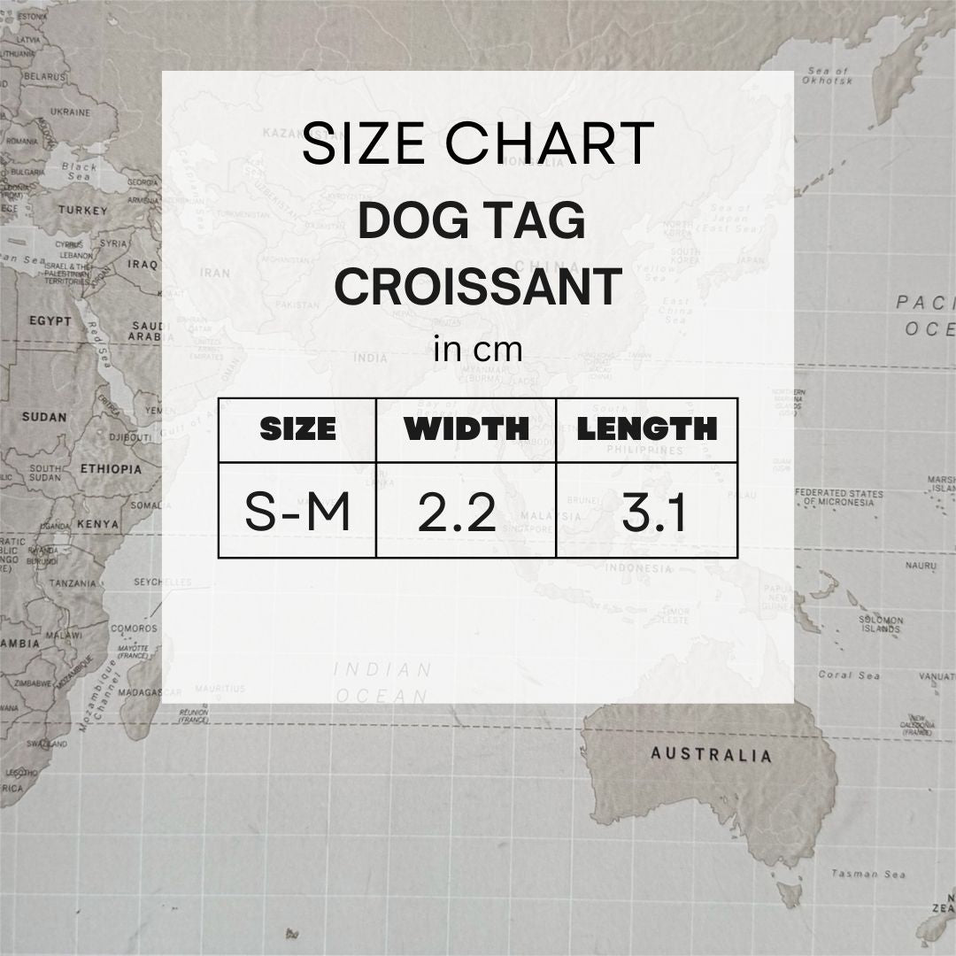 Croissant Dog Tag