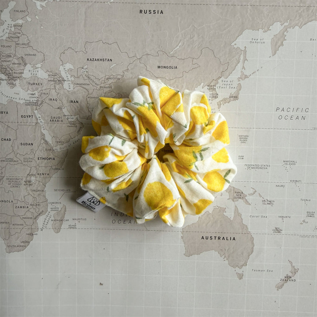 Limoncello Scrunchie – Handmade Summer Hair Accessory for Dog Moms