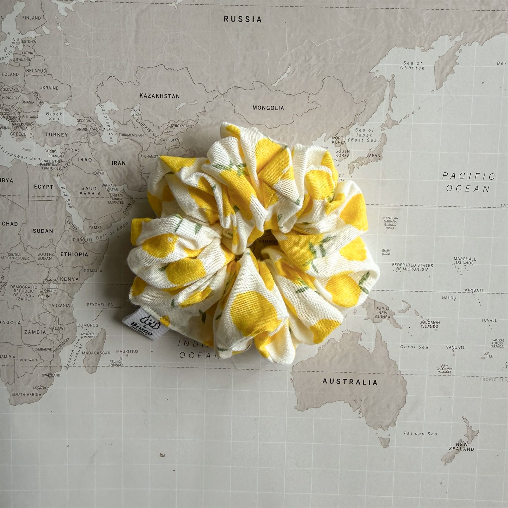 Limoncello Scrunchie – Handmade Summer Hair Accessory for Dog Moms